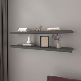 Floating Shelf Lyle, Living Room, Matt Gray